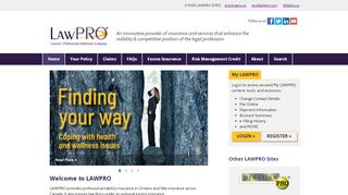 
                            1. LAWPRO – An innovative provider of insurance and services that ...