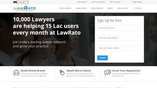 
                            3. Lawyer registration - LawRato.com