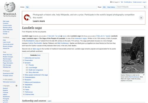 
                            9. Laxdæla saga - Wikipedia