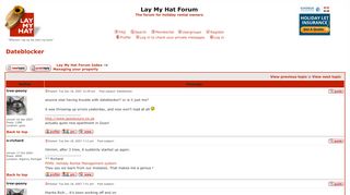 
                            5. Lay My Hat :: View topic - dateblocker