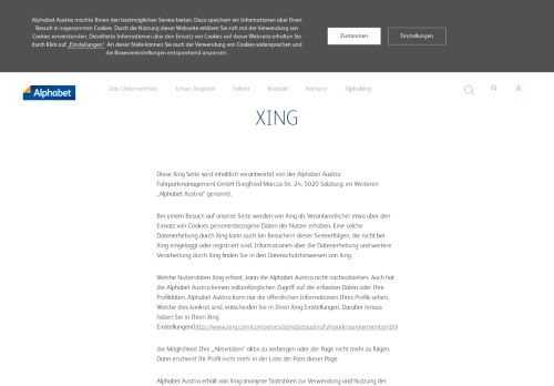 
                            4. Layered Privacy Notice Xing - Alphabet