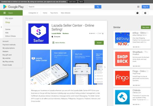 
                            3. Lazada Seller Center - ขายออนไลน์ - แอปพลิเคชันใน Google Play