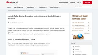 
                            11. Lazada Seller Center Operating Instructions and Single ...