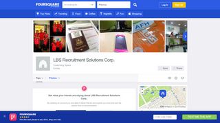 
                            10. LBS Recruitment Solutions Corp. - Foursquare