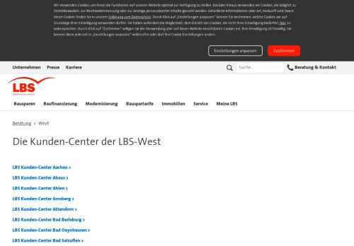 
                            13. LBS West Kunden-Center | LBS Bausparkassen