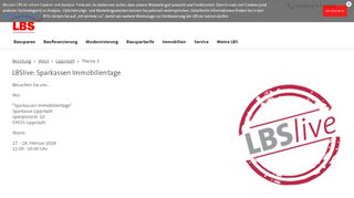 
                            12. LBSlive: Sparkassen Immobilientage