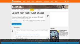 
                            4. Lc geht nich mehr: Last Chaos - Spieletipps