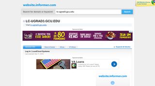 
                            12. lc-ugrad3.gcu.edu at WI. Log In | LoudCloud Systems
