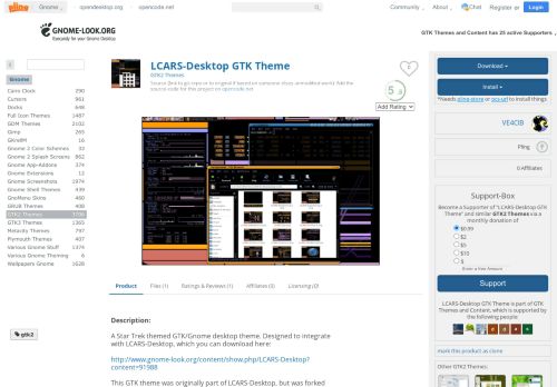 
                            8. LCARS-Desktop GTK Theme - www.gnome-look.org