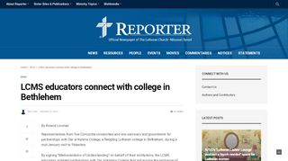
                            13. LCMS educators connect with college in Bethlehem – Reporter