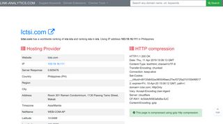 
                            11. lctsi.com | 103.19.16.111 DNS domain, Similar Websites, Website link ...