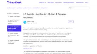 
                            9. LD Agents - Application, Button & Browser explained – LeadDesk ...