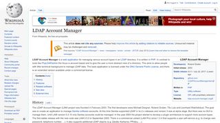 
                            4. LDAP Account Manager - Wikipedia