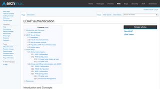 
                            5. LDAP authentication - ArchWiki