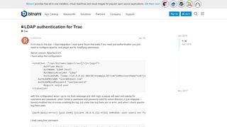 
                            7. LDAP authentication for Trac - Trac - Bitnami Community