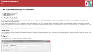 
                            3. LDAP Authentication Plugin Documentation - pGina