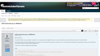 
                            11. LDAP Authorizierung via JNDIRealm - Entwickler-Forum