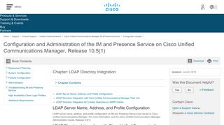 
                            8. LDAP Directory Integration - Cisco