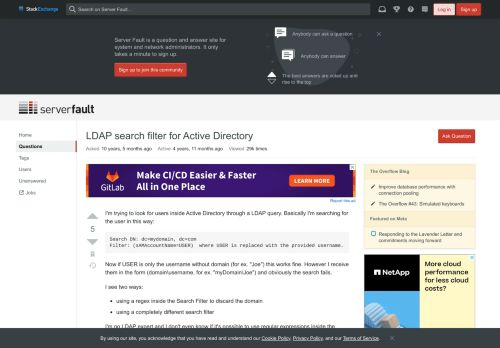 
                            12. LDAP search filter for Active Directory - Server Fault