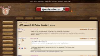 
                            8. LDAP (specially MS Active Directory) access (Android forum at ...