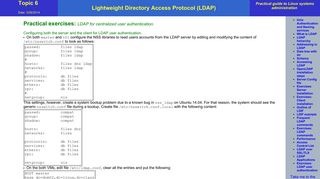 
                            12. LDAP user authentication