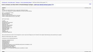 
                            10. LDAP User SAmba Atribute geben ???? [Archiv] - linuxforen.de ...