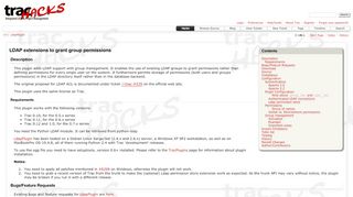 
                            2. LdapPlugin – Trac Hacks - Plugins Macros etc.