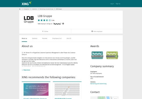 
                            7. LDB Gruppe als Arbeitgeber | XING Unternehmen