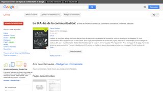 
                            10. Le B.A.-ba de la communication: à l'ère de l'Homo Connectus, comment ...