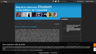 
                            7. Le blog de la chanteuse ELIZABETH - Site culturel et politique de la ...