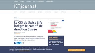 
                            8. Le CIO de Swiss Life intègre le comité de direction Suisse | ICTjournal