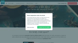 
                            2. Le Compte à vue Hello et sa Carte de banque Hello - Hello bank!