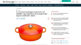 
                            12. Le Creuset no longer a preserve of middle-class kitchens as it targets ...