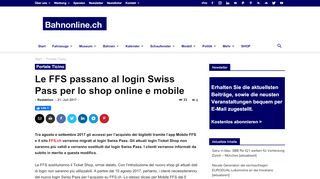 
                            6. Le FFS passano al login Swiss Pass per lo shop online e mobile ...