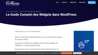 
                            7. Le Guide Complet des Widgets dans WordPress - WP Marmite