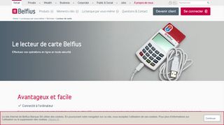 
                            9. Le lecteur de carte Belfius - Belfius