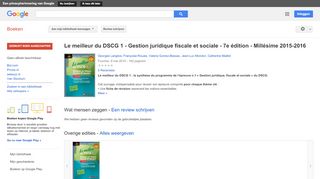 
                            9. Le meilleur du DSCG 1 - Gestion juridique fiscale et sociale - 7e ...