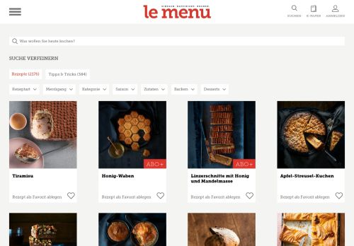 
                            4. LE MENU Rezepte