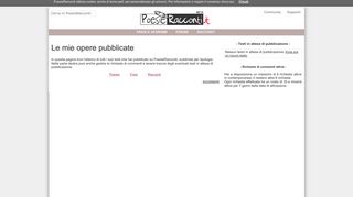 
                            4. Le mie opere pubblicate - PoesieRacconti