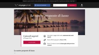 
                            2. Le nostre offerte sui viaggi di lusso – fino al 70% di ... - Voyage Privé