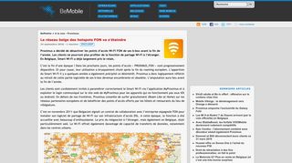 
                            13. Le réseau belge des hotspots FON va s'éteindre - BeMobile