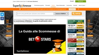 
                            9. Le scommesse di Betstars: la guida al palinsesto calcio ...