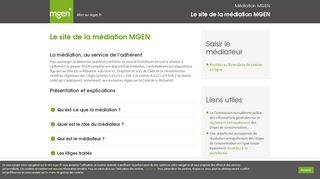 
                            11. Le site de la médiation MGEN