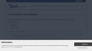 
                            11. Le tesi più consultate - Tesionline