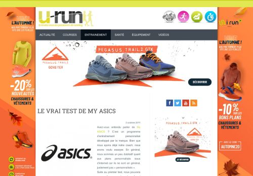 
                            7. Le vrai Test de My ASICS – U Run