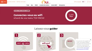 
                            1. le Wifi à bord des trains TGV INOUI - OUI.sncf