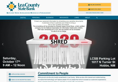 
                            10. Lea County State Bank - OnlineLCSB.com