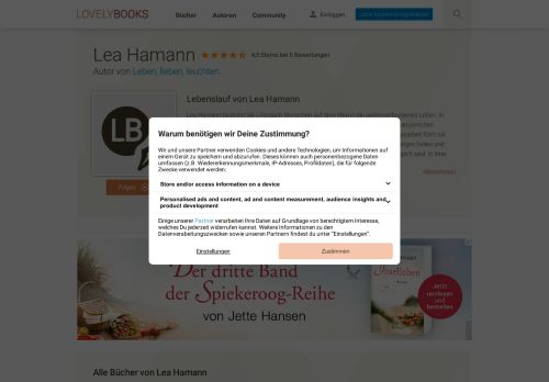 
                            13. Lea Hamann: Lebenslauf, Bücher und Rezensionen bei LovelyBooks