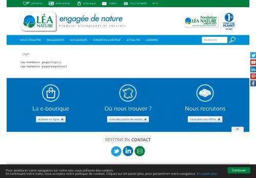 
                            3. Lea Nature - Login