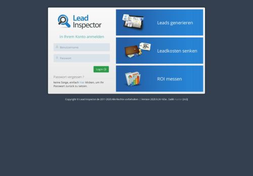 
                            1. Lead Inspector | Login